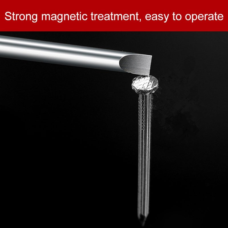 Rocaris 6pcs 2 in 2.0-6.0mm Flat Head Slotted Tip Magnetic Slotted Screwdrivers Bits Multifunctional Alloy Steel Screwdriver Set - Image 5